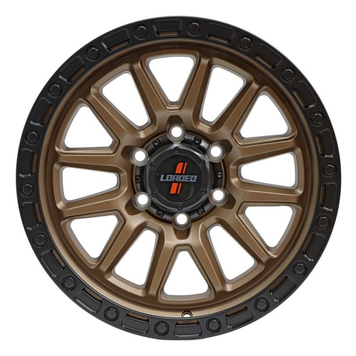 Loaded Wheels Stockton Bronze / Black Lip 1675Kg - 21761BB