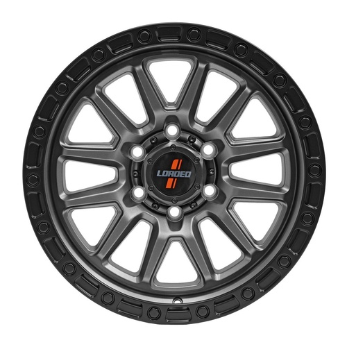 Loaded Wheels Stockton Grey / Black Lip 1675Kg - 21761SG